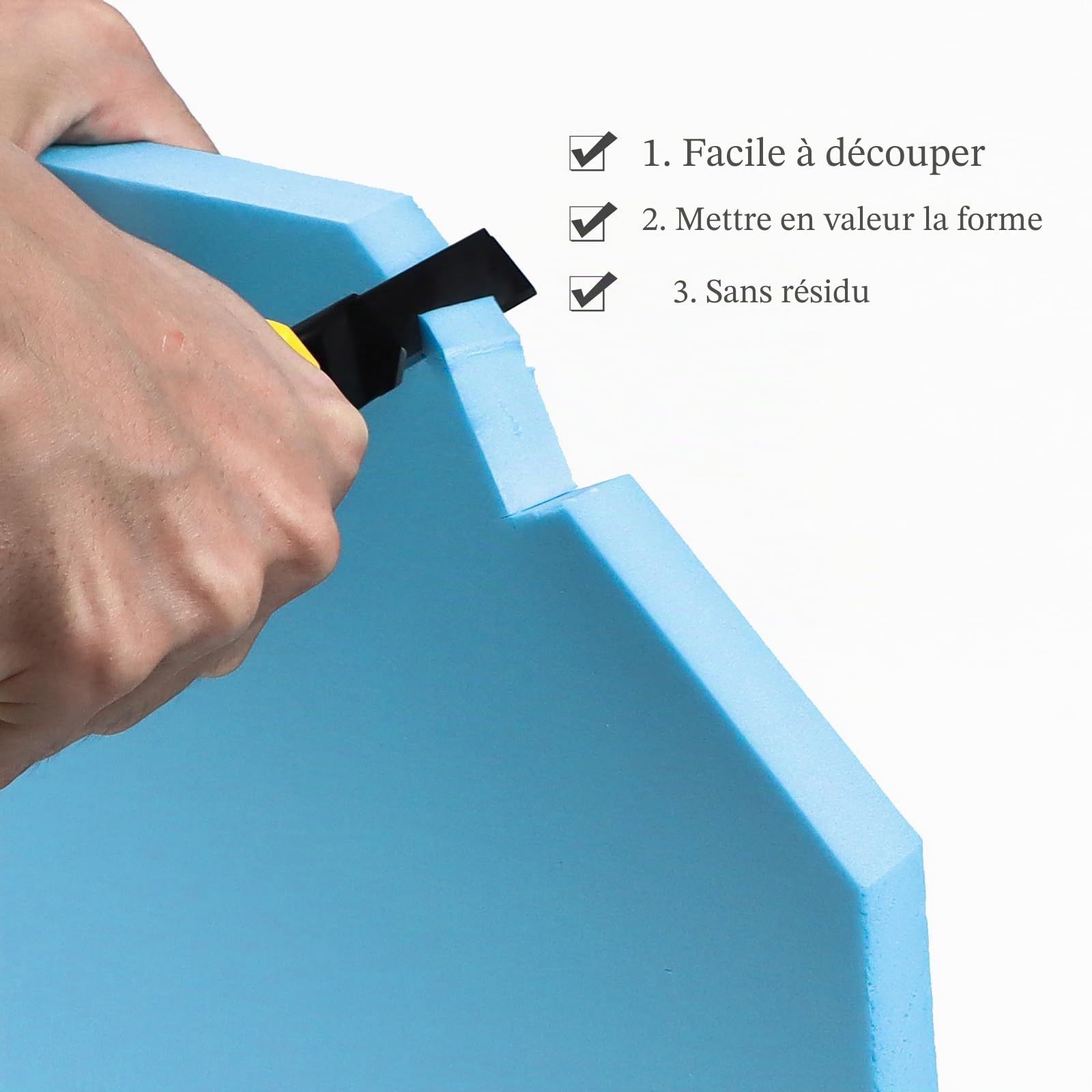 Lot de 5 grands panneaux de polystyrène - 40 x 30 x 2 cm - Pour travaux manuels - Pour paysage miniature, modèle, peinture