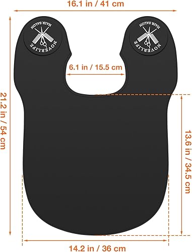 Miniatura 7 de Noverlife Hair Cutting Collar, Waterproof Silicone Hair Dye Collar, Barber Hair Cutting Pad Haircut Neck Wrap for Salon