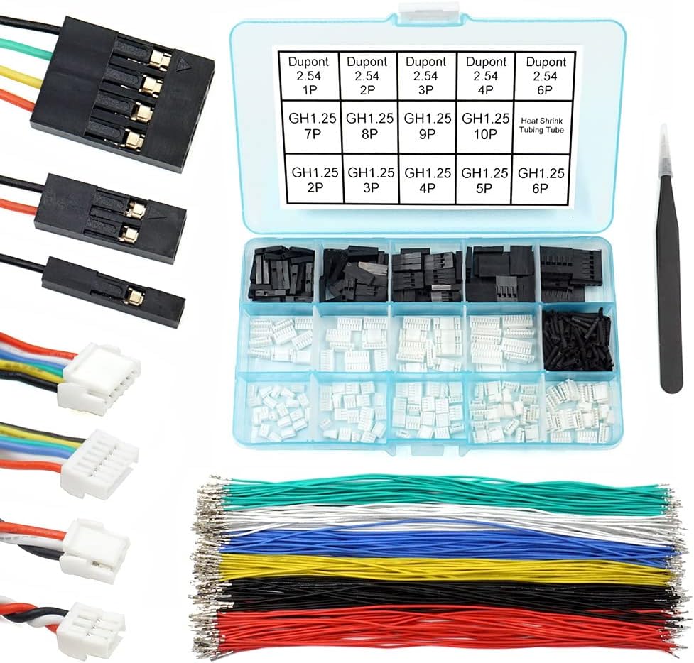 GH1.25 to Dupont2.54 Pre-Crimped Cables and Connectors for Pixhawk 6C 6X Pixhawk 4 Pixhawk2 20cm Silicone Wire