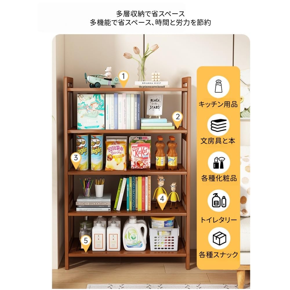 Amazon｜ZXMスリムオープンシェルフユニットは、棚の高さを調節でき