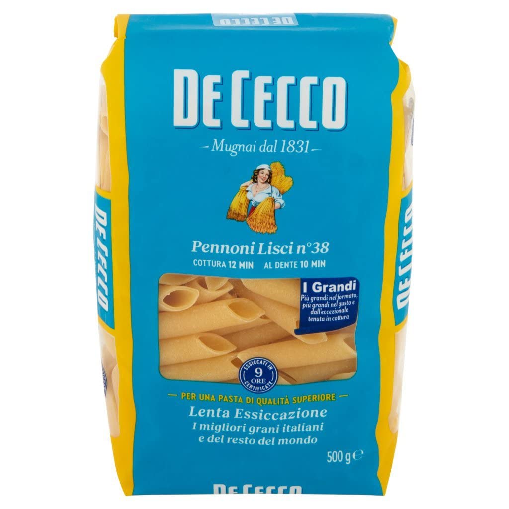 Italian Gourmet Pennoni Lisci N.38 pâtes 100% italiennes 24 x 500g