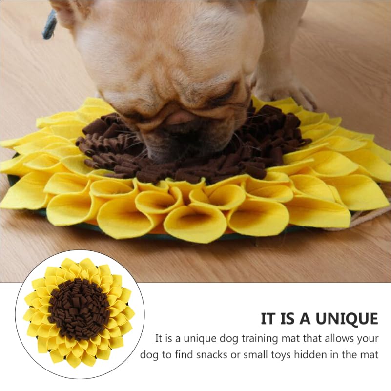 BESPORTBLE Dog Slow Eat Pad Snuffle Mat for Dogs Large Non Slip Feeding Mat Pet Foraging Interactive Training Puzzle 15 Inch - Image 2