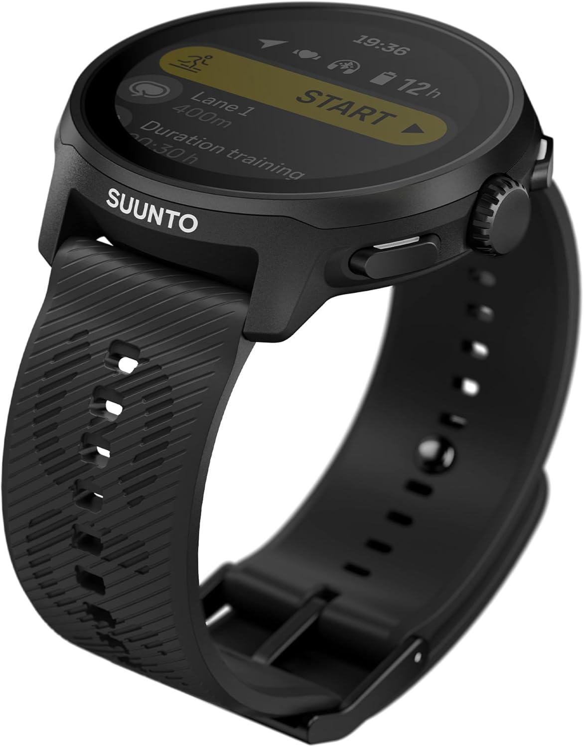 SUUNTO 22mm Athletic 6 Silicone Strap, S+M, Compatible with Ocean, Vertical 1/2, Race 1/2, Race S, 9 Peak Pro, Run, 9 Peak, and 5 Peak