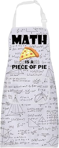 BNQL Delantal de matemáticas, regalos de matemáticas para amantes de las matemáticas, regalos para profesores de matemáticas, delantal de