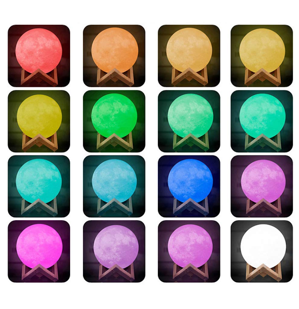 Mondlampe personalisiert mit Foto & Text Benutzerdefinierte 3D-Mondlampen Mondscheinlampe für Kinderzimmer