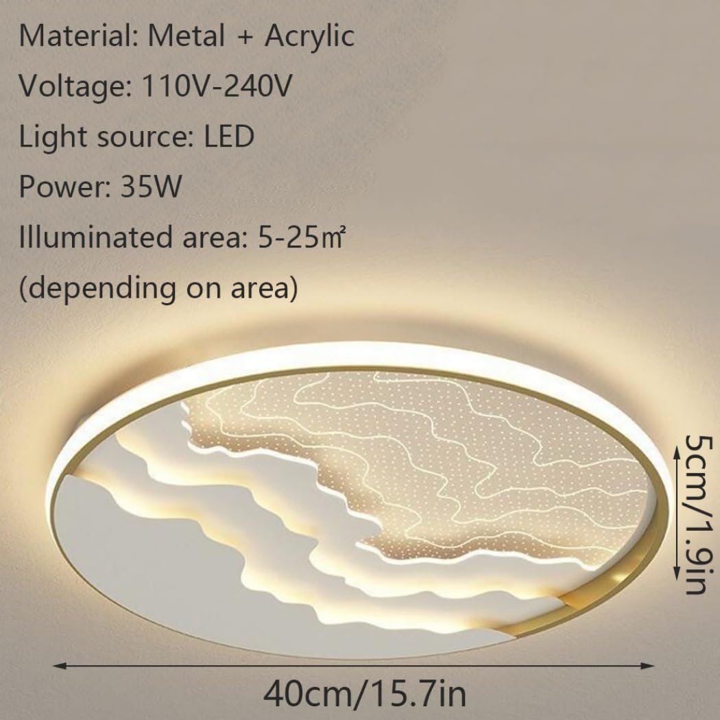 Trójkolorowe Przyciemniane Oświetlenie Sypialni Lampa Sufitowa LED Z Bocznym Emitowaniem Światła Minimalistyczne Lampy Panelowe Blisko Sufitu Cienka, Płaska, Nowoczesna Oprawa Oświetleniowa KNBVFHG