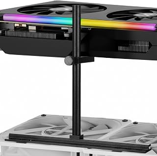 GPU 지원 브래킷, GPU 처짐 브래킷 블랙 조절 가능한 그래픽 카드 지원 그래픽 카드 브래킷 브레이스, 비디오 카드 처짐 홀더 쉬운 설치, BigGPU, 팬용(10-120mm)