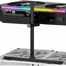 GPU Support Bracket, GPU Sag Bracket Black Adjustable Graphics Card Support Graphics Card Brackets Brace, Video Cards Sag Holder Easy Installation for BigGPU, Fan,10-120mm