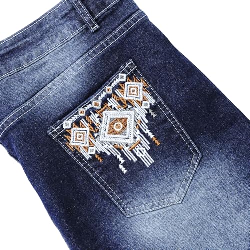 Flare Jeans for Women Plus Size Bootcut Jeans for Women Embroidered Jean for Womens High Waisted Bell Bottom Pants4