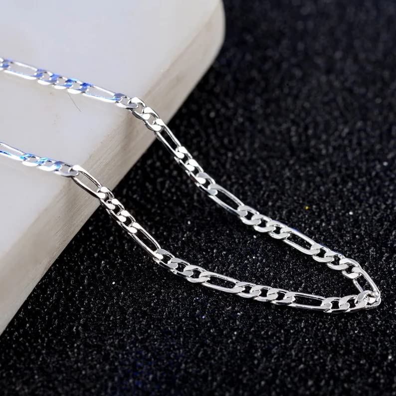 Image of THE MEN THING Chain for Men, Luxury Pure Titanium Steel Chain | Silver Stainless Steel Chain | Necklace Jewellery for Men & Boys