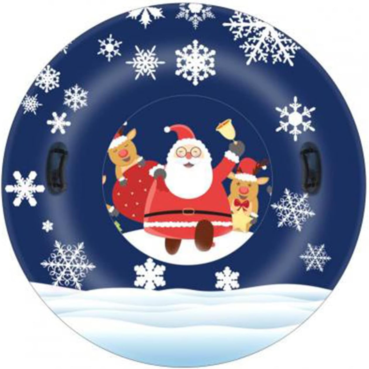 Inflatable Snow Sled Environmentally Friendly Reusable PVC Xmas Snowman Sledding Tube for Family