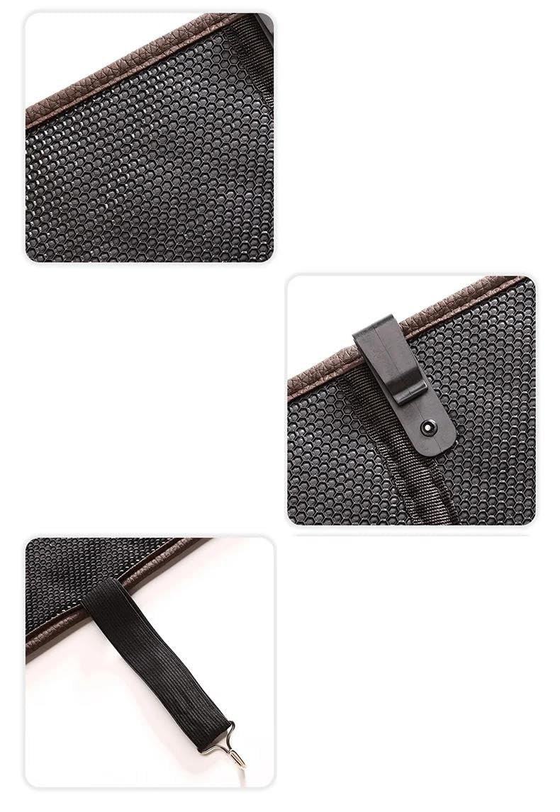 Funda Protectora Trasera para Asiento Coche Bolsas Almacenamiento Antipatadas para Peugeot 307SW 308 408 508sw 2008 3008 4008 Juegos De Cubreasientos (Color : Coffee)