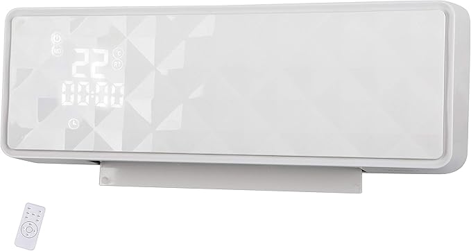 PURLINE HOTI M90 Calefactor cerámico de Pared de 2000W. Pantalla Digital. Mando a Distancia. Temporizador 24 horas. Protección sobrecalentamiento