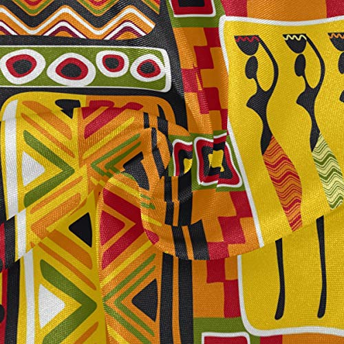 Auuxva Table Cloth African Women Geometric Print 60 Inch Round Table Cover Dust-Proof Tablecloth Tabletop Protectors Decorative For Kitchen, Home, Dining Desk, Party #TOP1