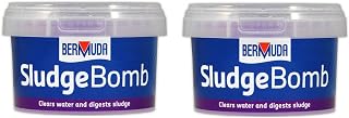 2 PACK BERMUDA SLUDGE BOMB POND BOMB WASTE POND TREATMENT CRYSTAL CLEAR WATER