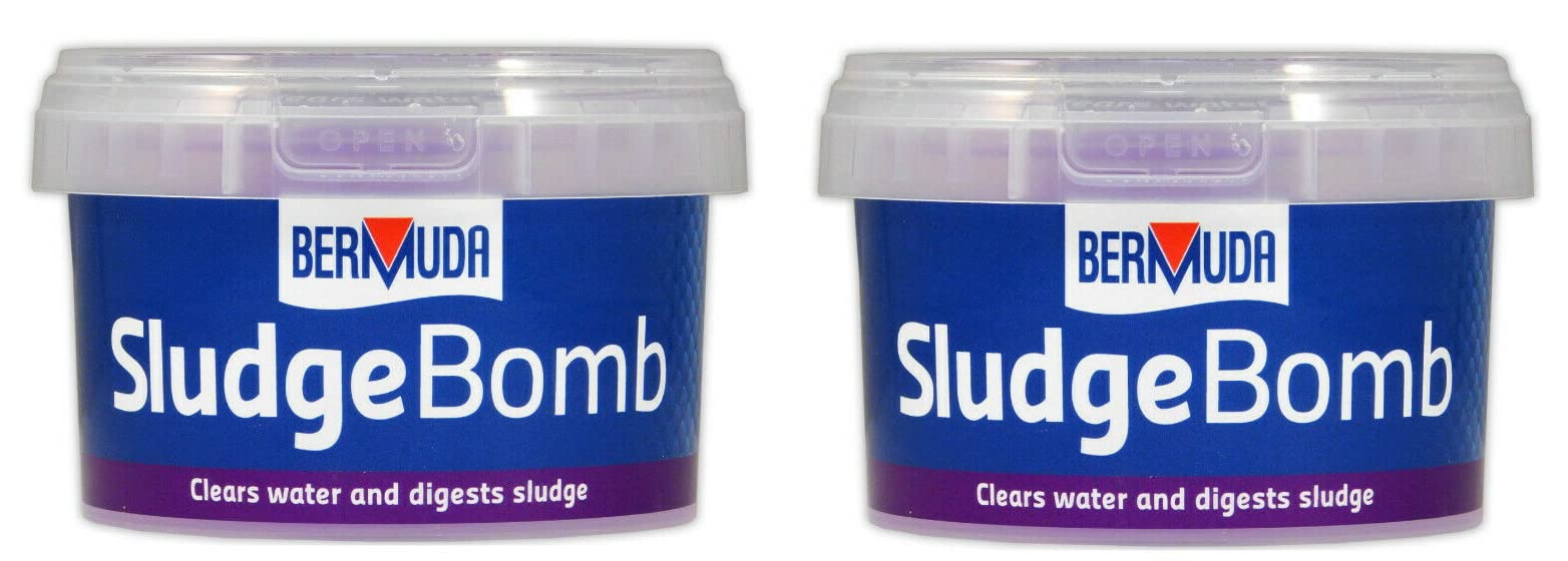 2 PACK BERMUDA SLUDGE BOMB POND BOMB WASTE POND TREATMENT CRYSTAL CLEAR WATER