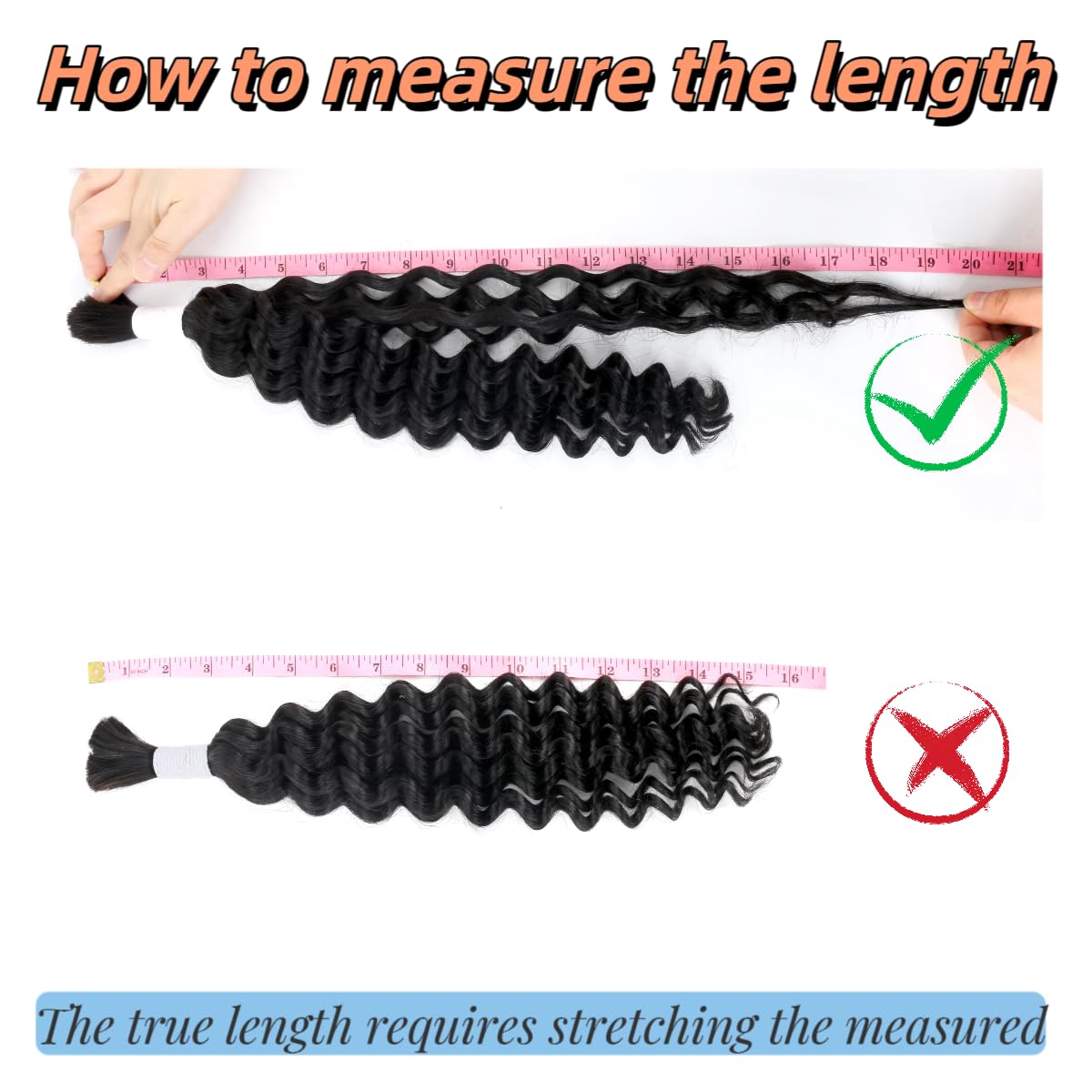 99J Human Braiding Hair Water Wave Bulk Human Hair for Braiding Bohemian Knotless 2 Bundles 100g 16inch No Weft 10A Brazilian Virgin Human Hair Extensions Curly Bulk Human Hair for Boho Braids