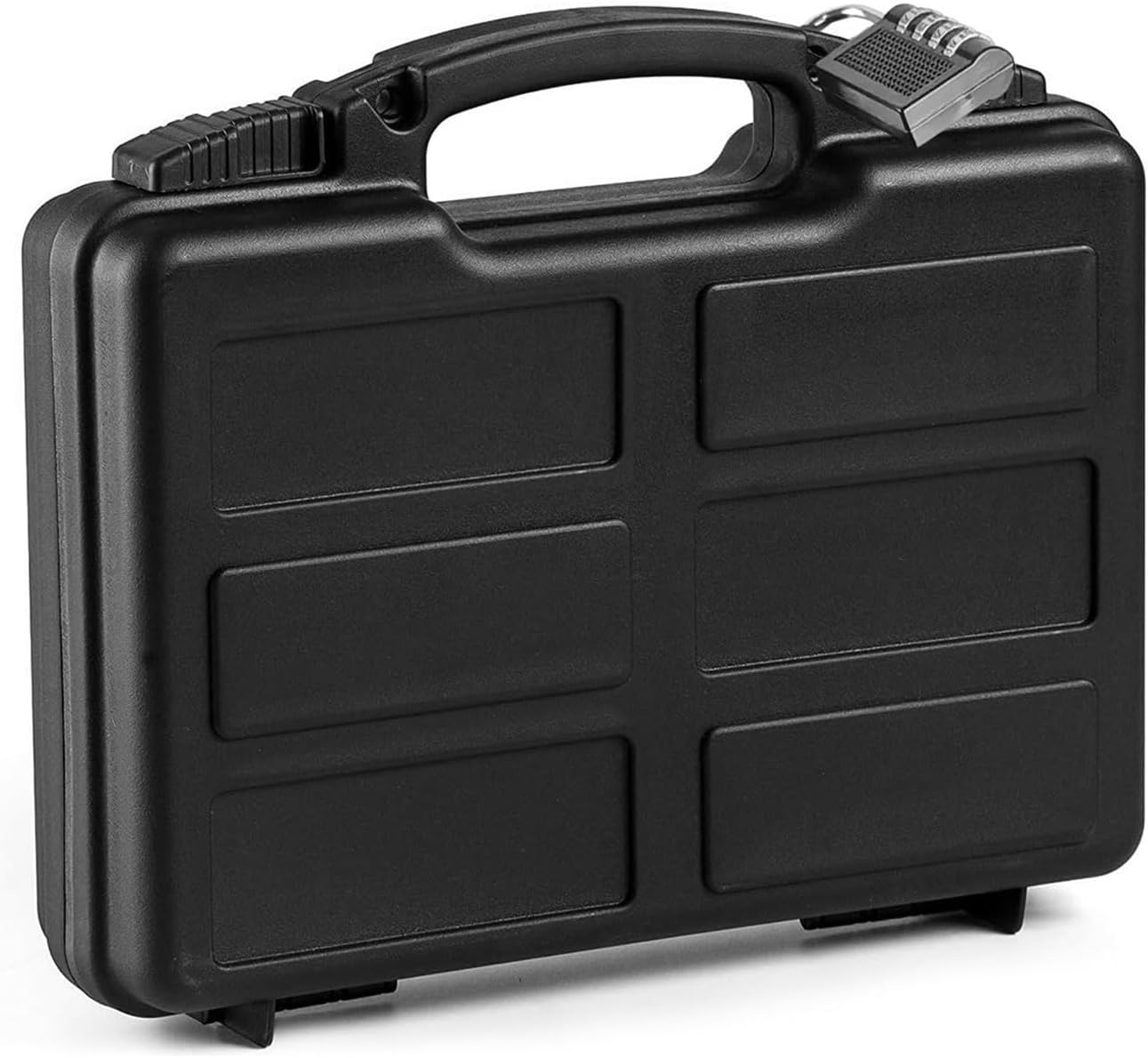 11.8" Hard Waterproof Lockable Gun Cases for Handguns with Combination Lock | Hand Gun Case Lock Box for Pistols | Pistol Case Hard Shell Box for Travel | Handguns Lockable Carrying Cases (Black)