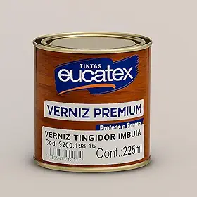 Eucatex Verniz Imbuia Brilhante 225ml Proteção e Acabamento