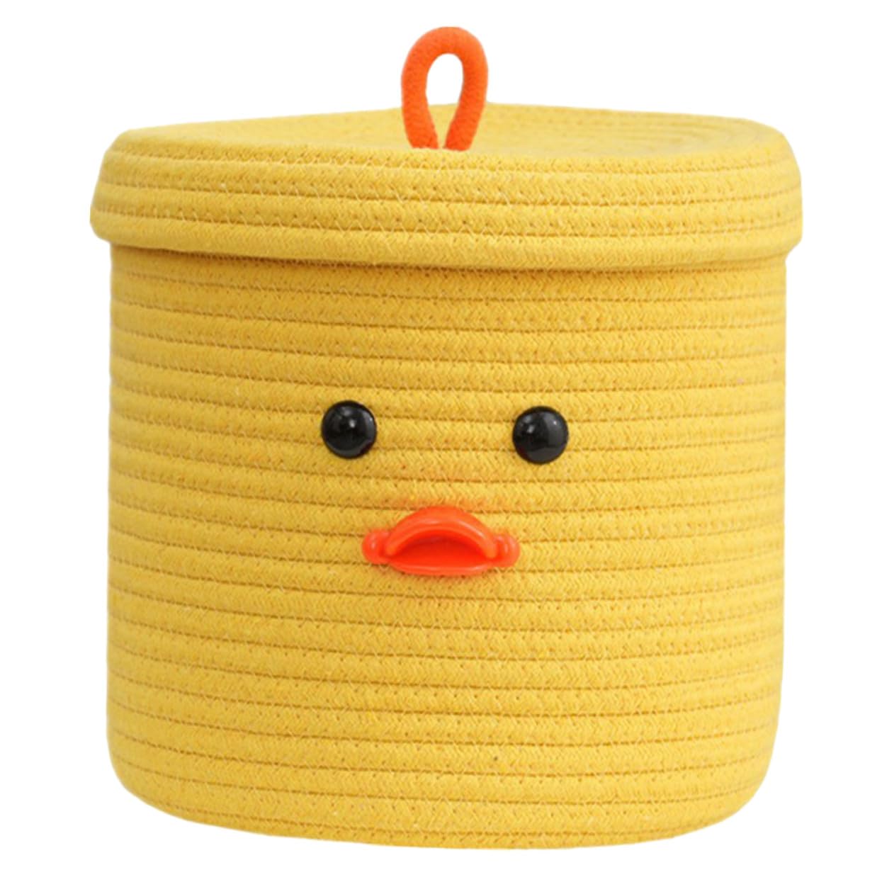 Panier tressé en corde de coton canard Anneome pour rangement de table