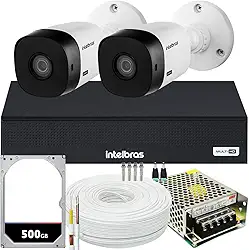 Kit 2 câmeras Intelbras VHL 1220B Full HD 20m DVR Mhdx 1004