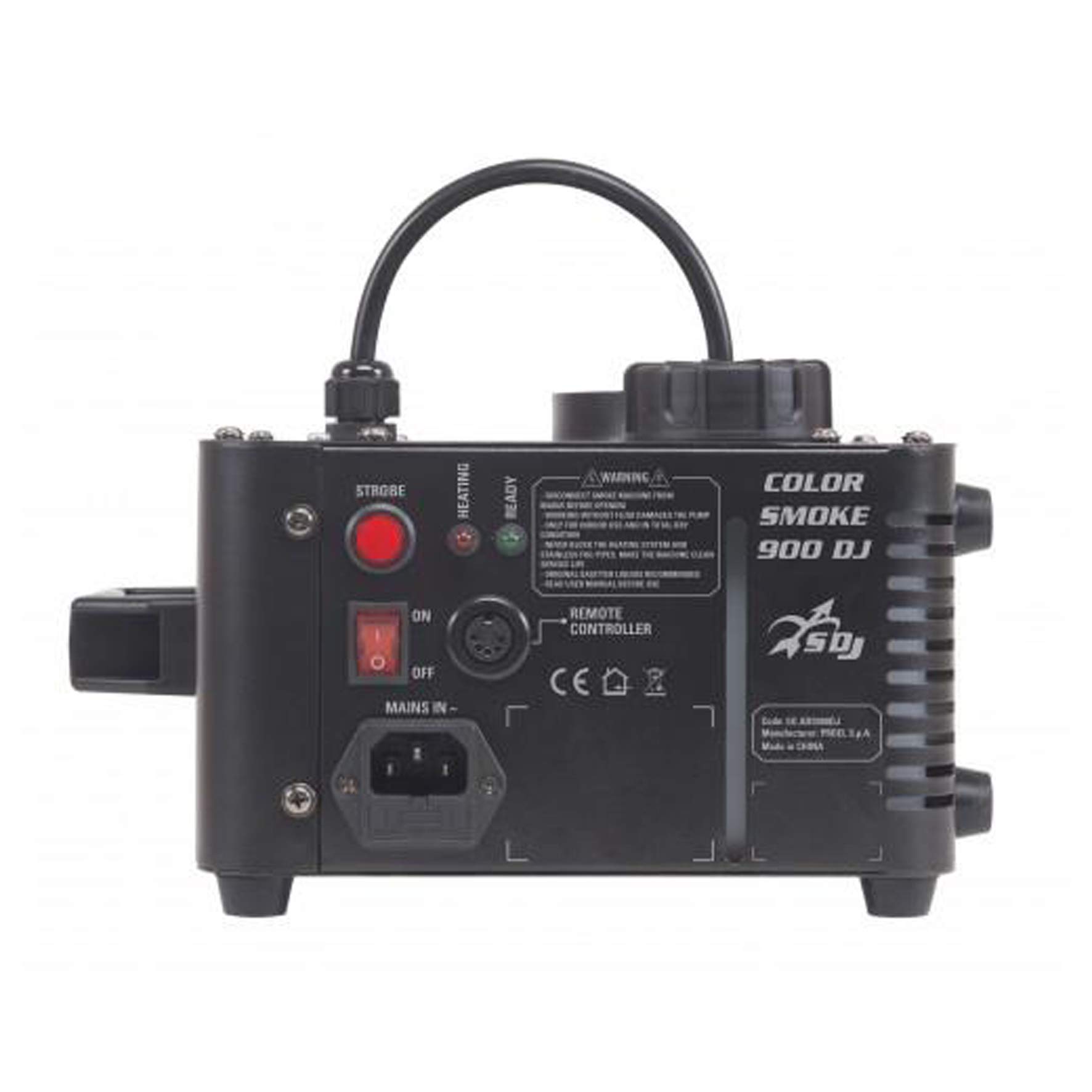 ARS900DJ Machine à fumée à changement de couleur RVB 900 W 3 LED + télécommande