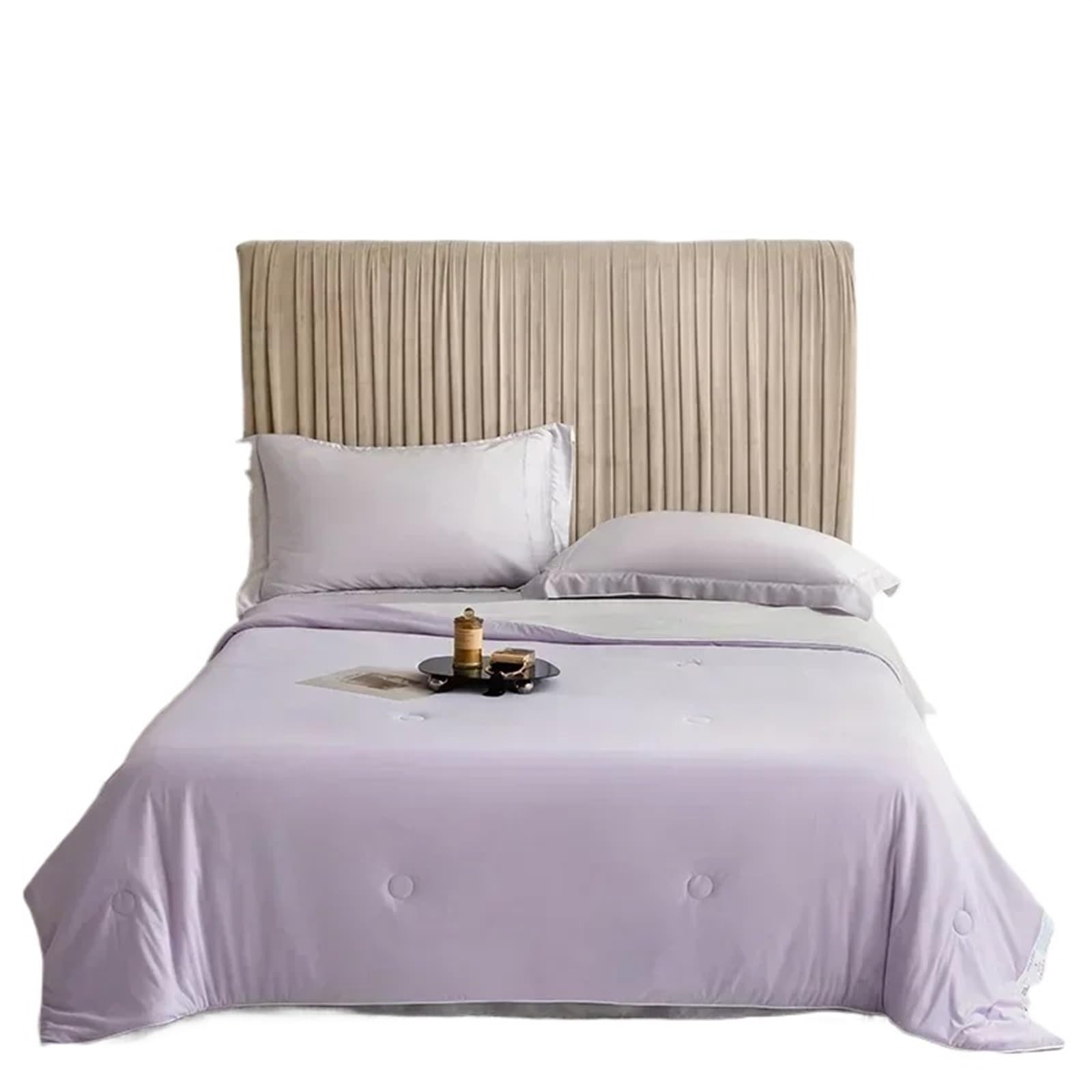 EBzvblxm Cooling Blanket for Summer, Polyester Cooling Blanket Multicolor Multiple Sizes(Light Purple,200x230 cm)