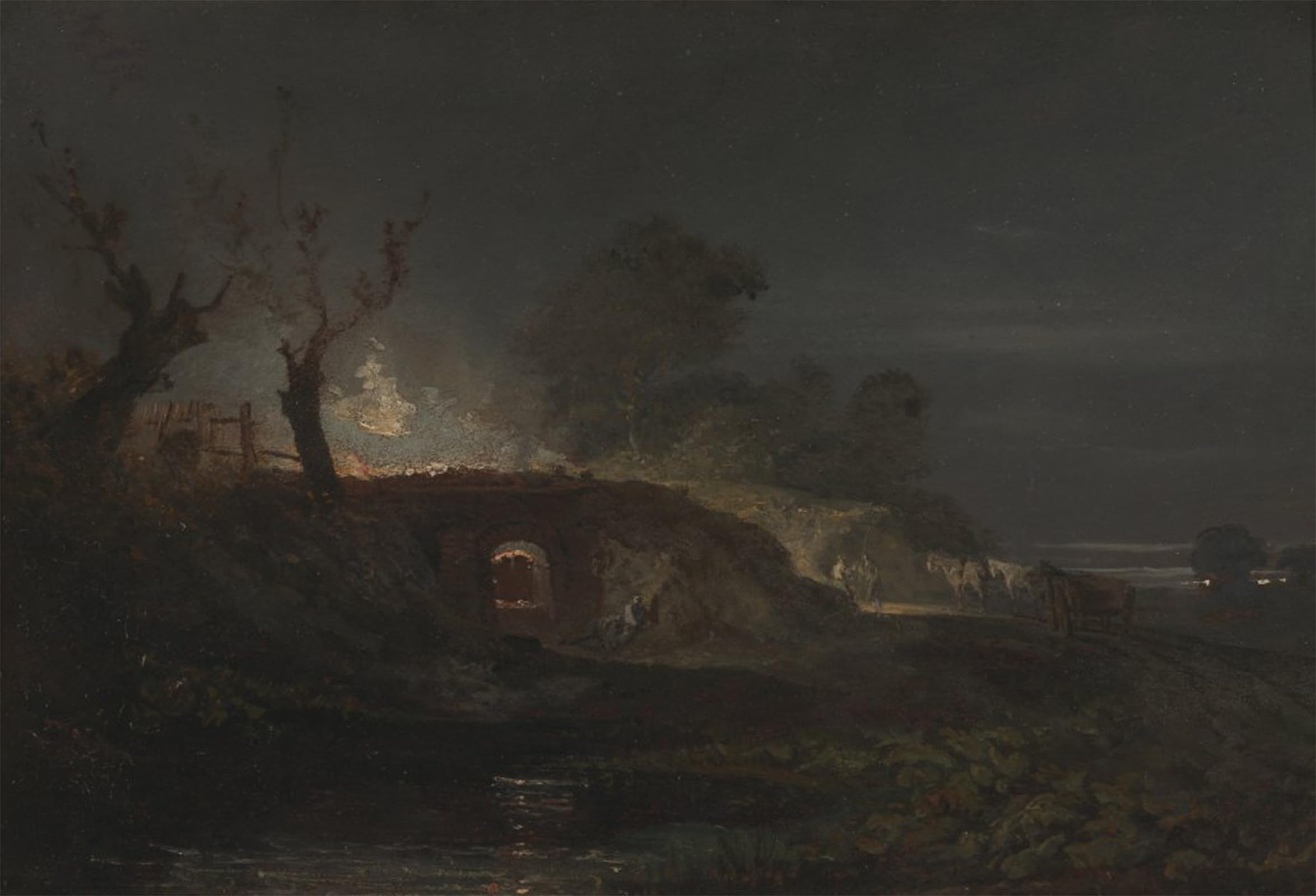 POSTERIIk Famous Animal Posters Vintage Picture Limekiln At Coalbrookdale by Mallord William Turner Modern Wall Decor for Home Decor 60x90cm