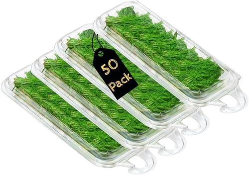 Miniatura 8 de Smygoods Recipientes de plástico para alimentos (paquete de 25-8x8x3 3/8) para llevar, contenedor de alimentos con bisagras Contenedor de concha