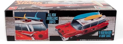 Miniatura 4 de AMT Skill 2 Model Kit 1959 Cadillac Ambulance Surf Shark Modelos a escala 1/25