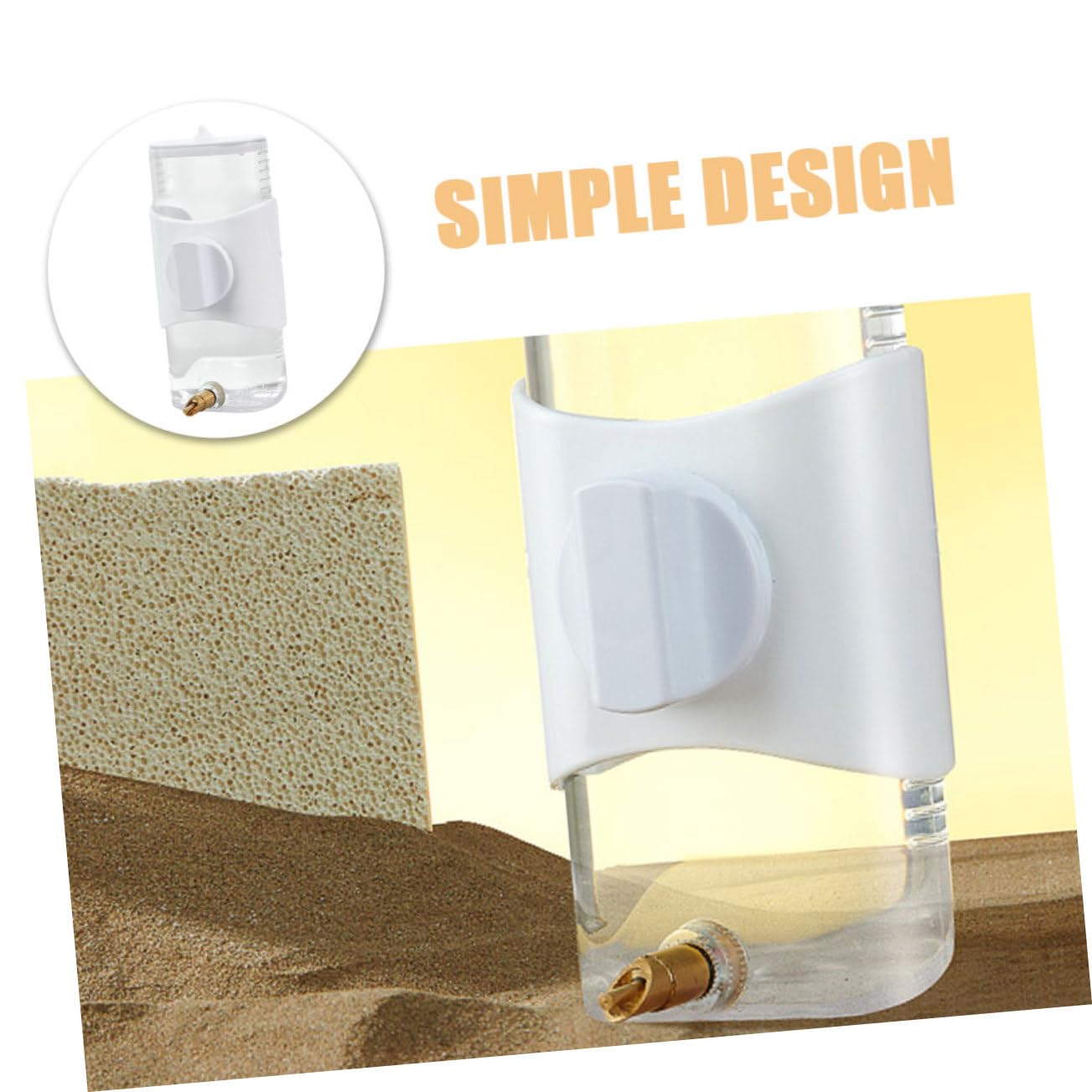 HANABASS 4 Pezzi Pappagallo Bollitore Cockatiel Contenitore Dell'Acqua Gabbia Per Uccelli Alimentatore Supporto Per Acqua Di Acqua Per Uccelli Fontana Di Acqua Per