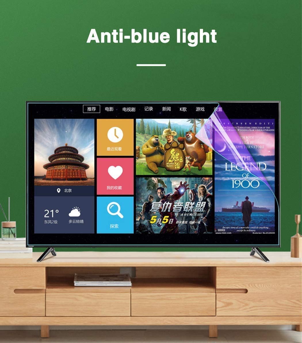 Protezione Schermo Anti-Luce Blu Per TV Da 32 Pollici (712x398mm) – Riduce L'Affaticamento Degli Occhi, Protegge Da Graffi E Impronte