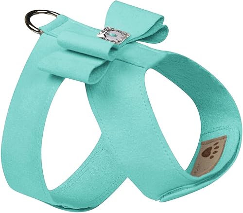 Miniatura 5 de Susan Lanci Designs Arnés prémium Ultrasuede Big Bow Tinkie, guepardo, mediano