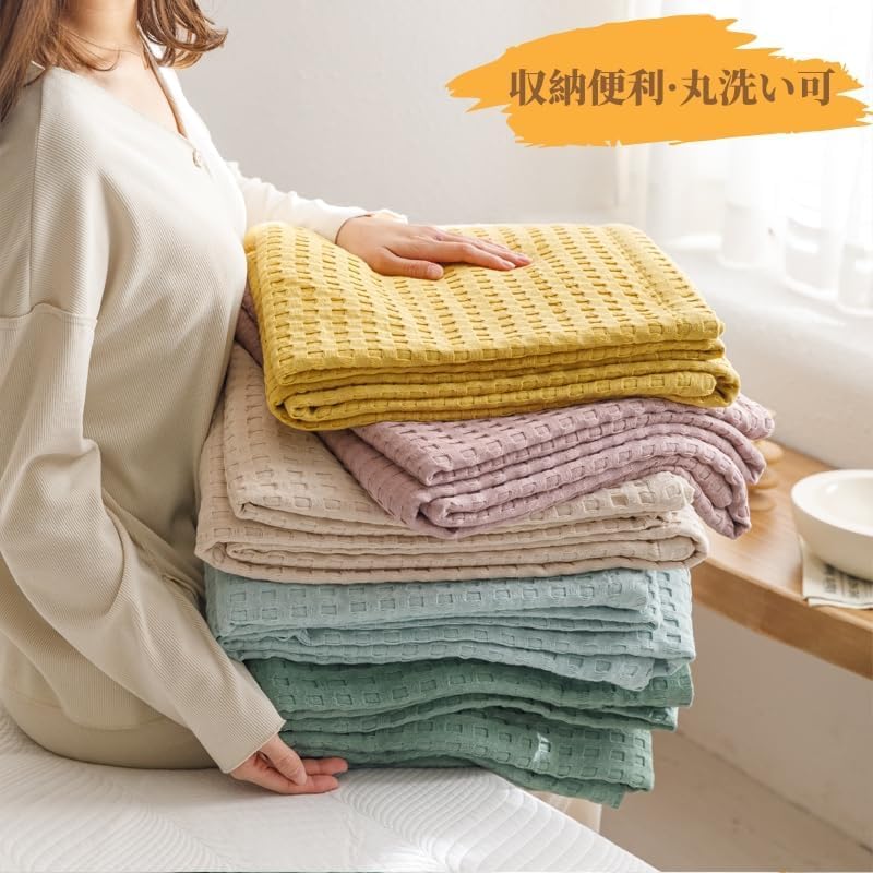 SUZUSAN スズサン　ワッフル織リネンブランケット SUZUSAN スズサンワッフル織リネンブランケット