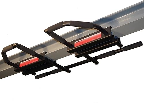 Miniatura 1 de Firstlaw Fitness - Límite de peso de 600 libras - Barra de dominadas Extreme I-Beam - Barra larga recta - Empuñaduras de goma duraderas - Etiqueta