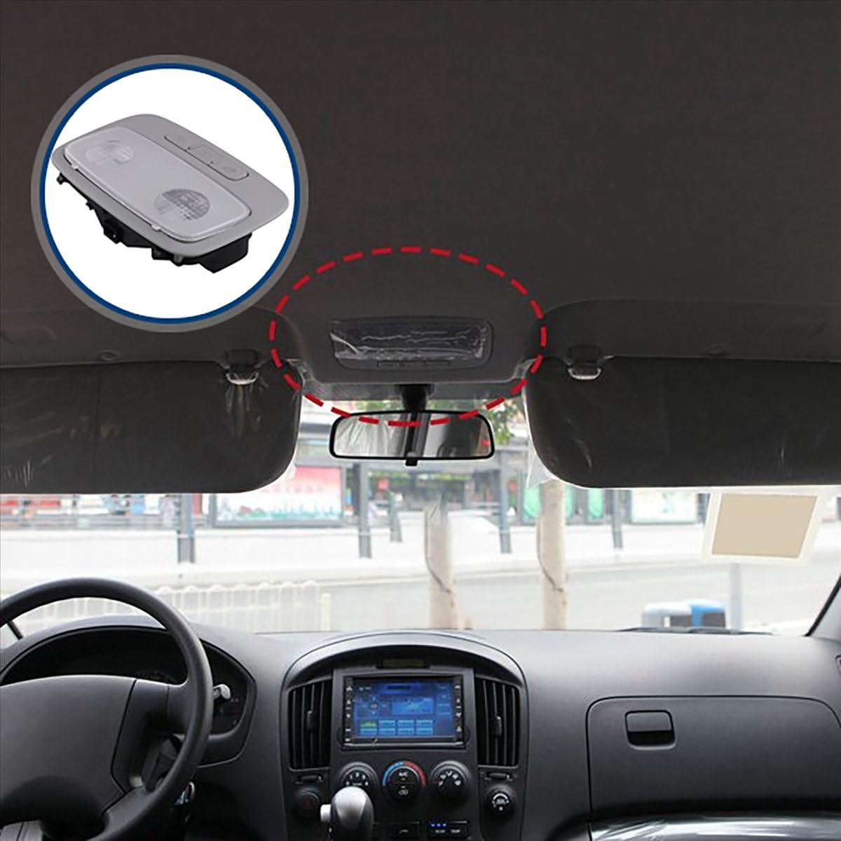 928704H100TX 92870-4H100TX Luces De Lectura Del Techo ASSY Lámpara De Techo De La Consola Para Hyundai I800 IMax H1 Para Starex 2007-2015