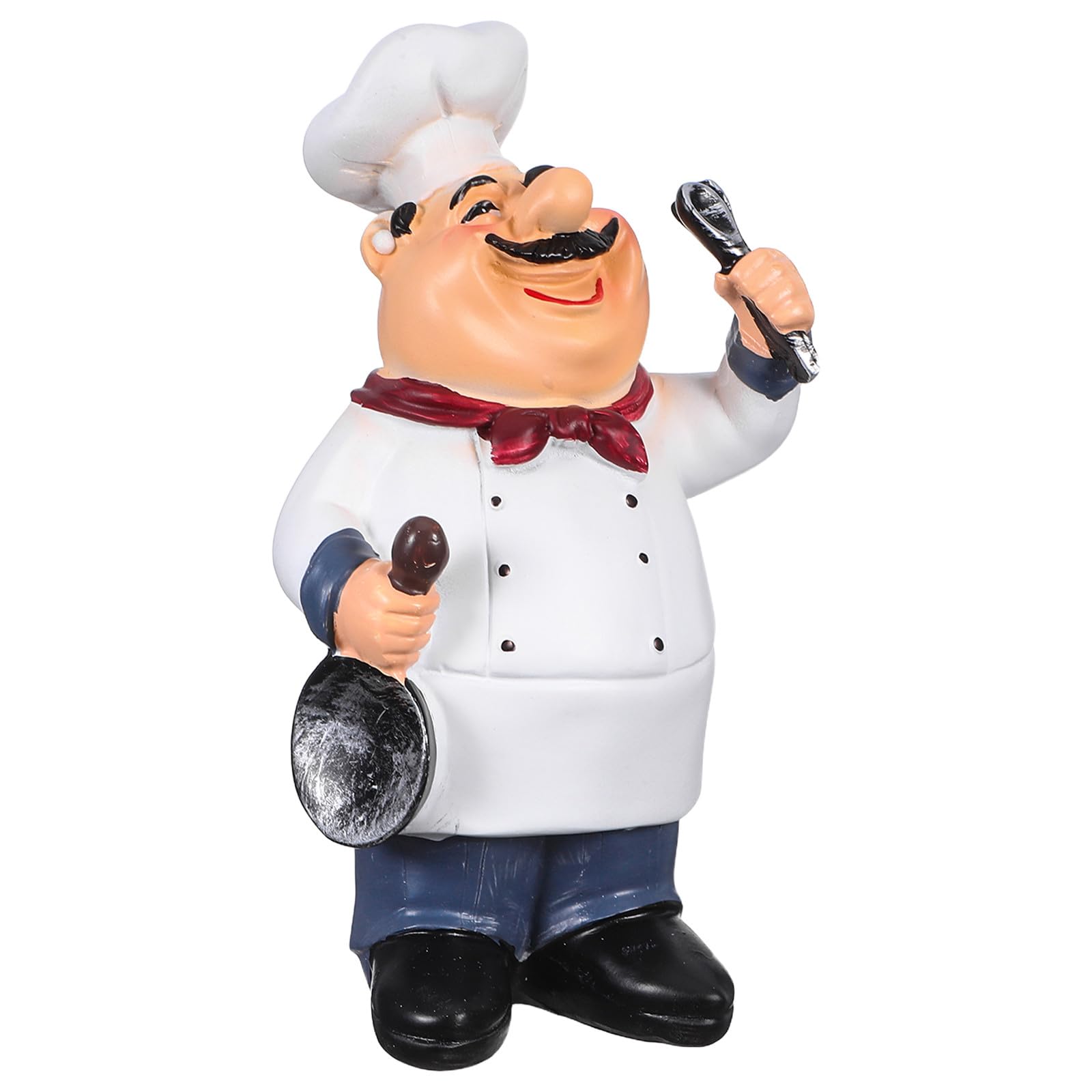 Statuette de chef en résine pour égayer un comptoir vide ou une table de cuisine