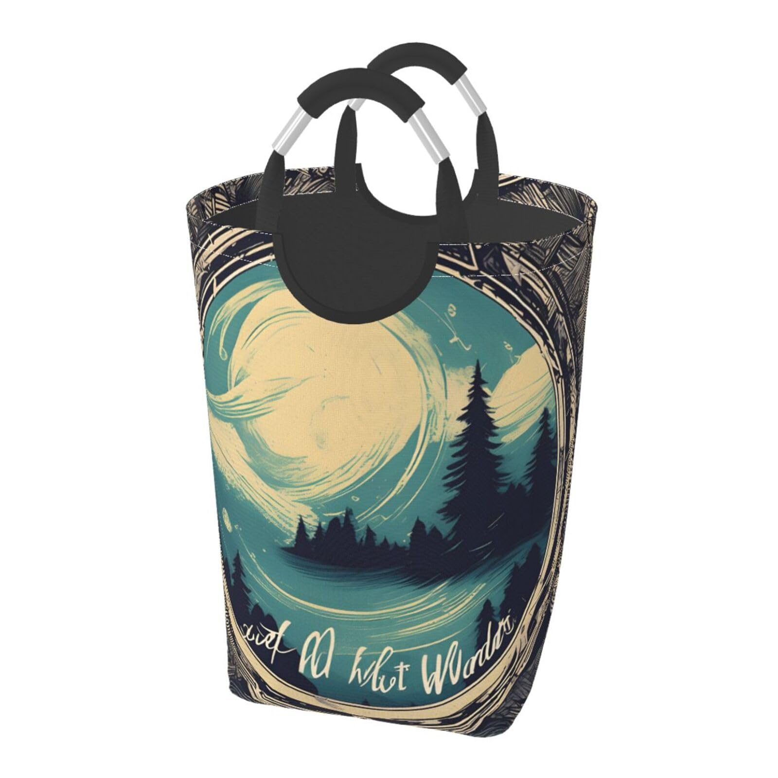 Panier à linge pliable portable au style évasion pour ranger la chambre des enfants