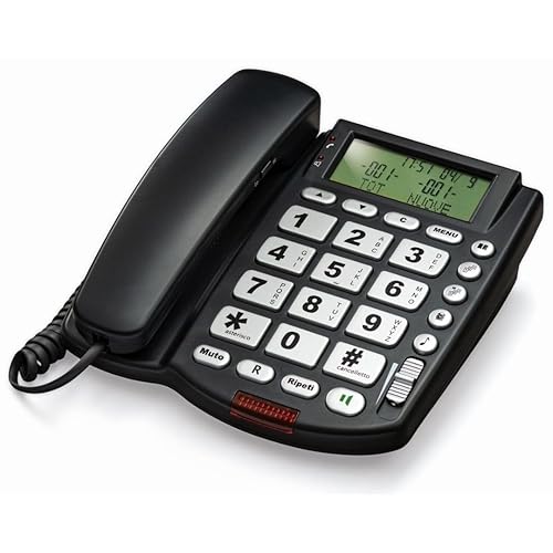 Telefono Fisso Casa e Ufficio con Vivavoce, Ampio Display LCD