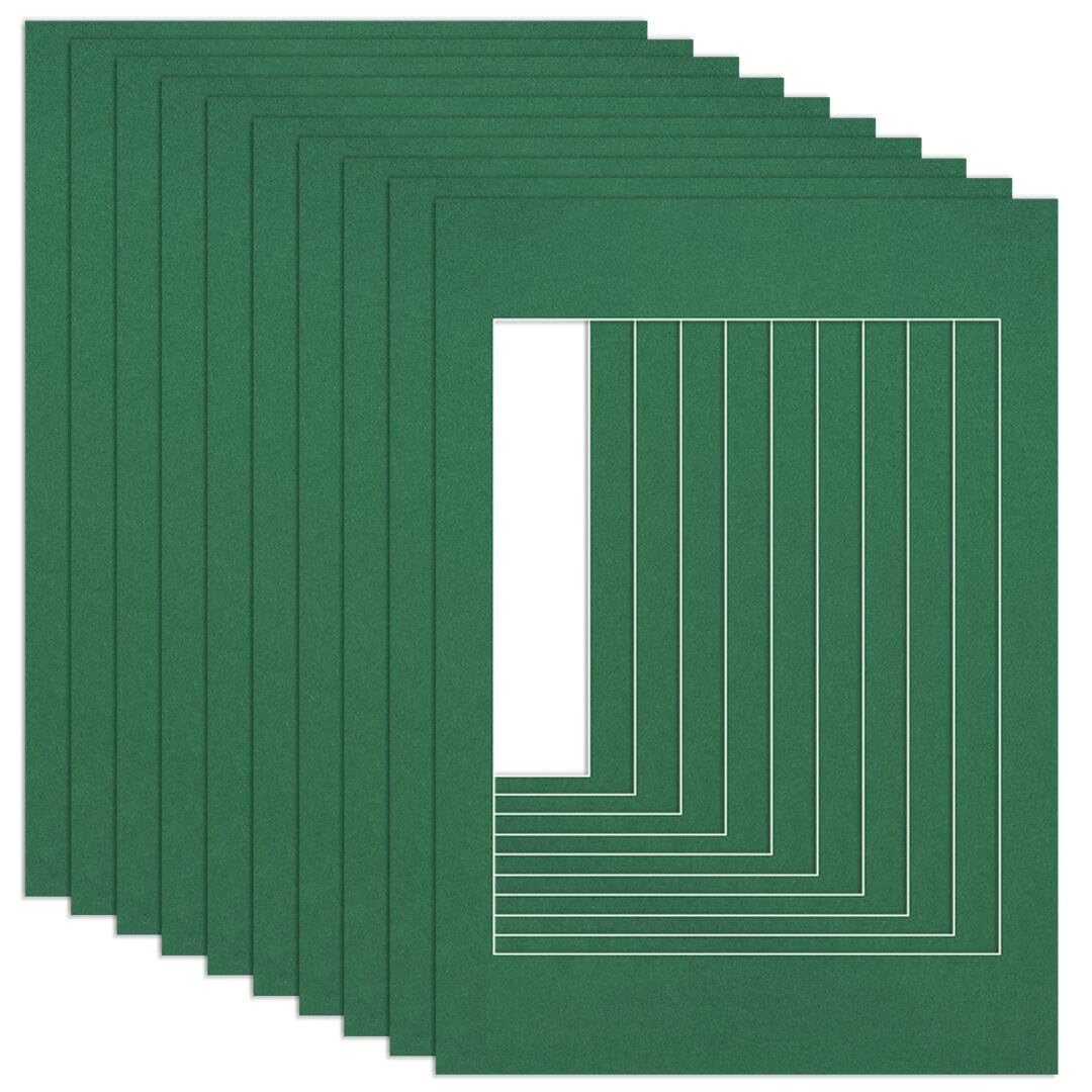 Procut Global 70x50cm Emerald Picture Mounts to Fit 50x40cm Aperture - Precision Cut Cardboard Photo Mount - Ideal for Frames, Prints, Artwork & Certificates - Sizes & Colours Available - 10 Pack — image 1