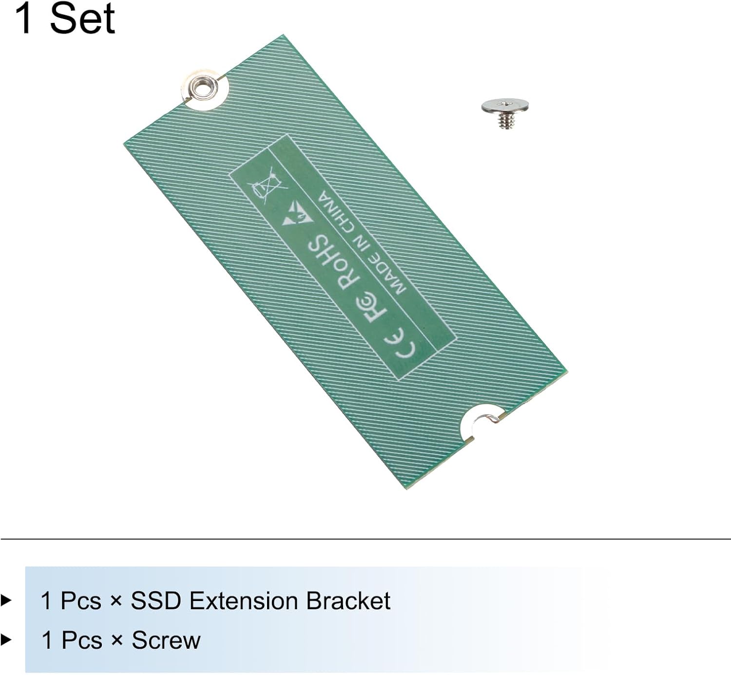 MECCANIXITY M2+ M.2 NGFF/NVME Length Extend Adapter 2230-2280 Only SSD Extension Bracket Card Plate PCB Board for PC Computer Case