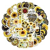 【Cute Stickers】Every sticker pack contains 50 pieces of different stickers ranging in size from 2 to 3 inches. All the stickers are designed for Sunflower theme. Cute stickers can bring a lot of fun to your life. 【Vinyl Stickers】Funimost Stickers are...