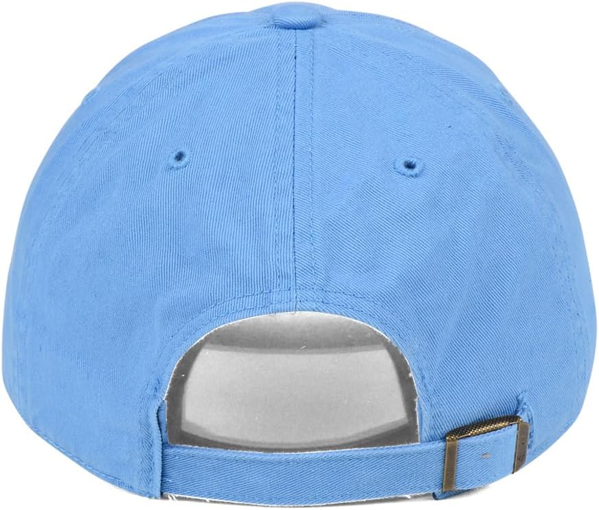 '47 Blank Classic Clean Up Cap, Adjustable Plain Baseball Hat for Men and Women – Columbia Blue Cap