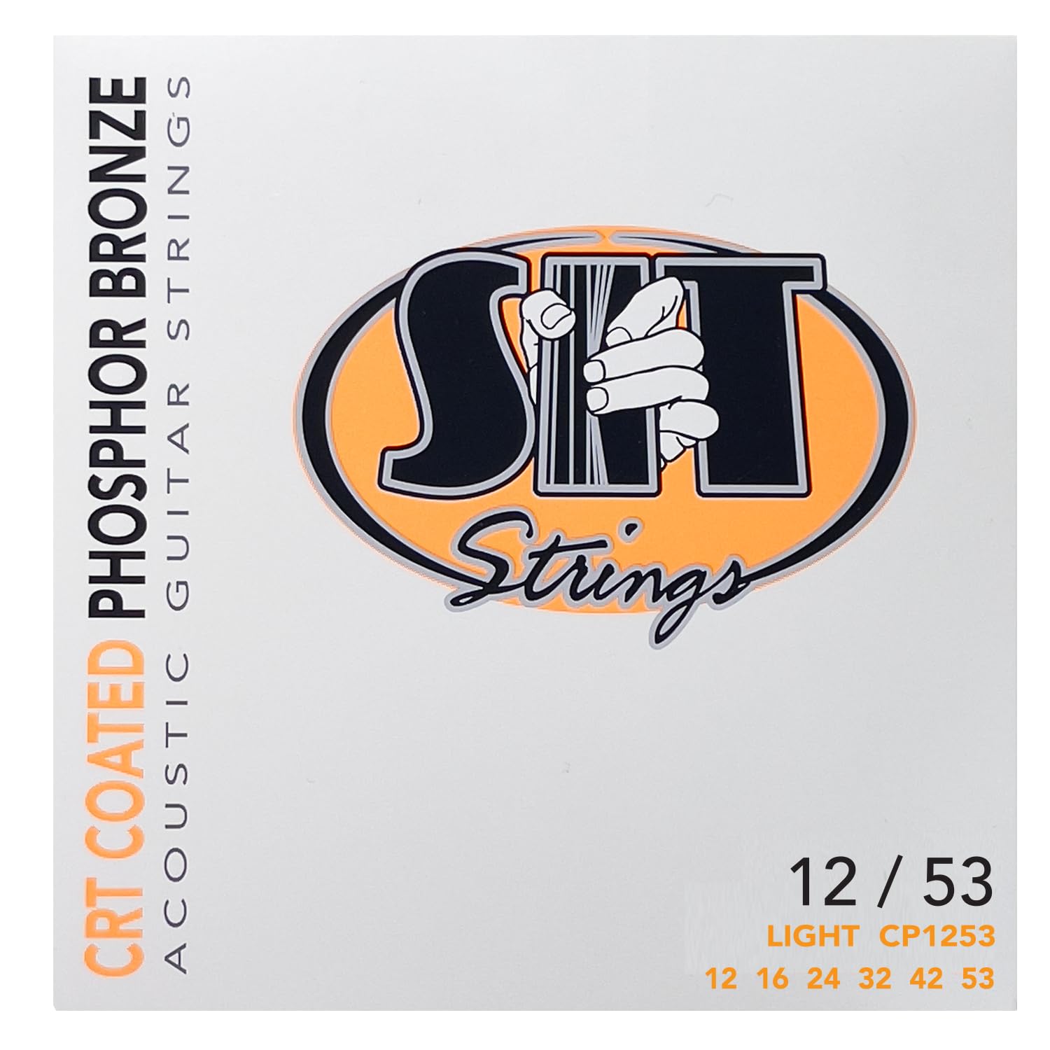 SIT Strings CRT Coated Phosphor Bronze Acoustic Guitar Strings (S.I.T.), Light 12-53, CP1253