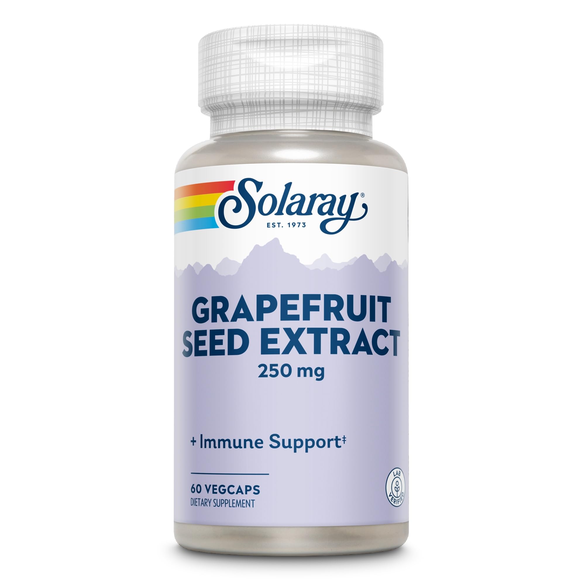 SOLARAY Grapefruit Seed Extract Capsules 250 mg, 60 VegCaps