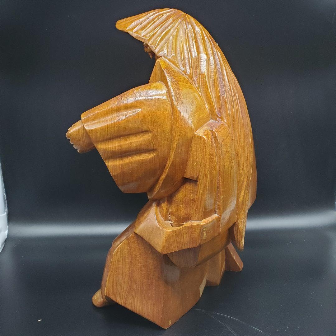 玉杢の特大獅子一刀彫り 名作珍品 玉杢の特大獅子一刀彫り