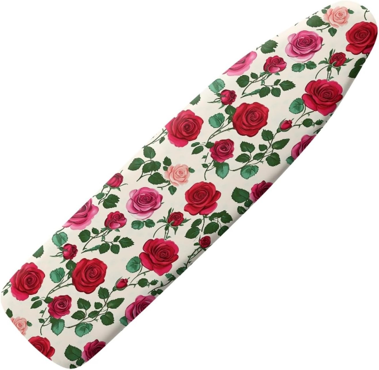 Padded Ironing Board Covers 18 X 49 Rose Pink Ironing Board Pad and Cover Thick Replacement Drawstring Tightening & Lock, Easy Fit, Scorch & Stain Resistant, Non Slip