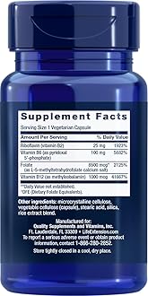 Life Extension Homocysteine Resist, 60 Vegetarian Capsules (Pack of 2) Vitamin B2, B6 & B12 + Folate - Once-Daily, Non-GMO, Gluten-Free