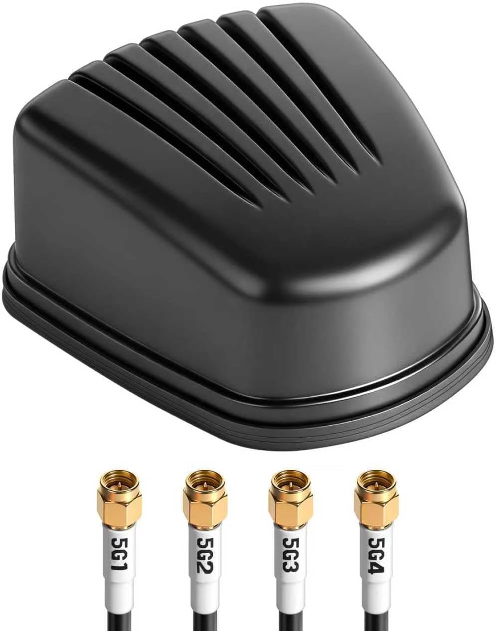 Antenne omnidirectionnelle 4 x 4 MIMO à profil bas 4G LTE 5G à vis avec câble de 5 m pour augmenter les performances des routeurs 4G/5G, passerelles, Hotspot Verizon AT&T T-Mobile RV Home Internet