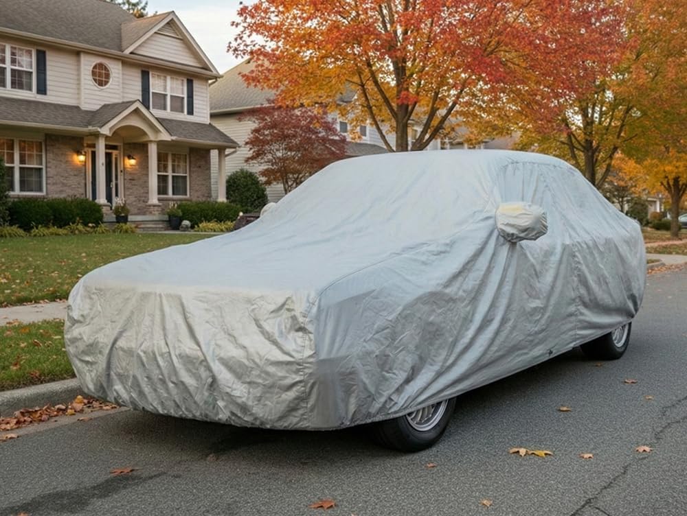 Custom Fits for 1982-1991 BMW E30 3 Series 316 316i 318i 318is 320i 323i 324d 324td 325e 325es 325i 325is 325ix M3 Car Cover Silver Metallic Covers 316 318 320 323 324 325